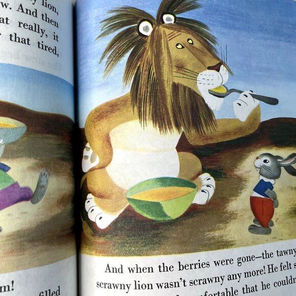 Tawny Scrawny Lion Little Golden Book 1952 Childrens Book Fairy Tale u - Picture 6 of 6